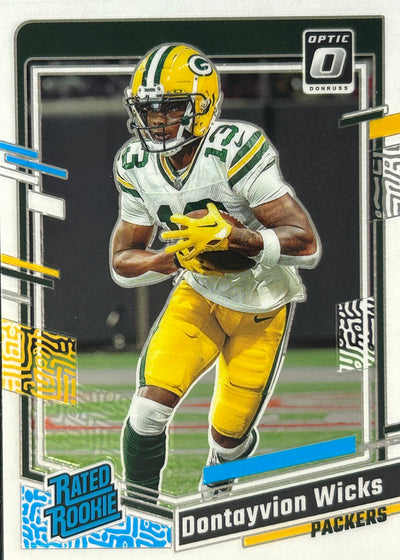 Dontayvion Wicks Optic Rated Rookie Packers