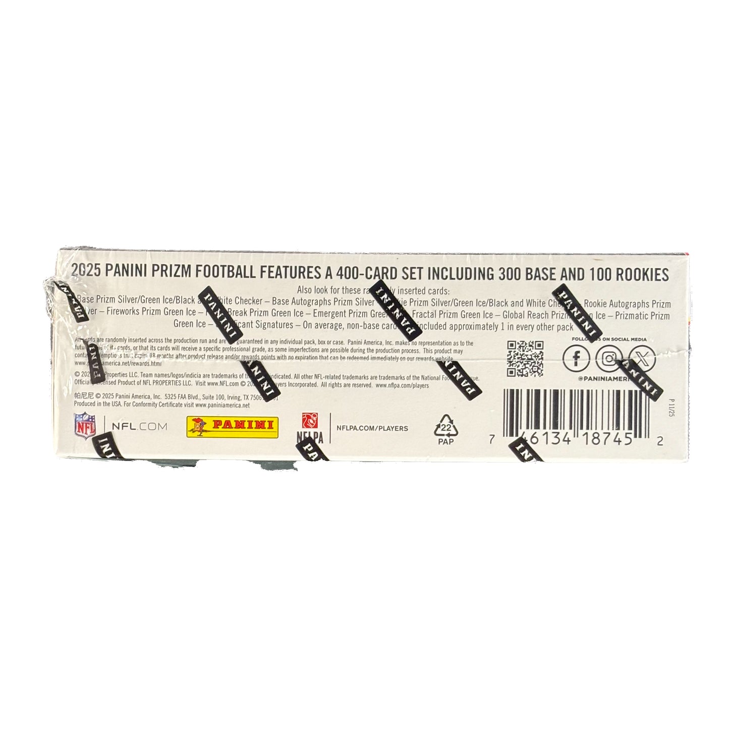 2025 Panini Prizm Football Retail Box