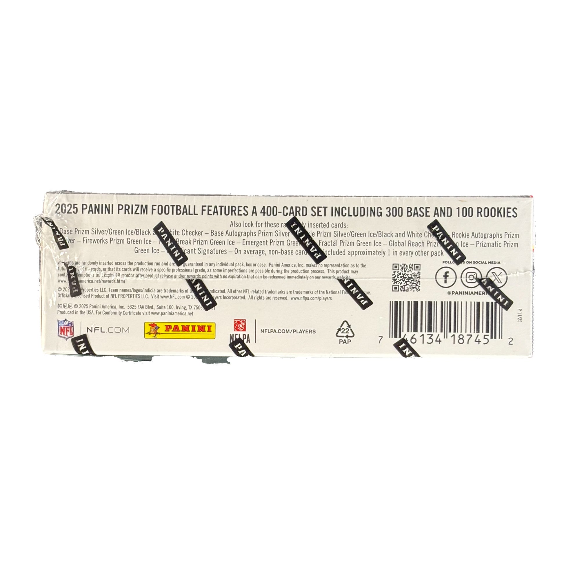 2025 Panini Prizm Football Retail Box