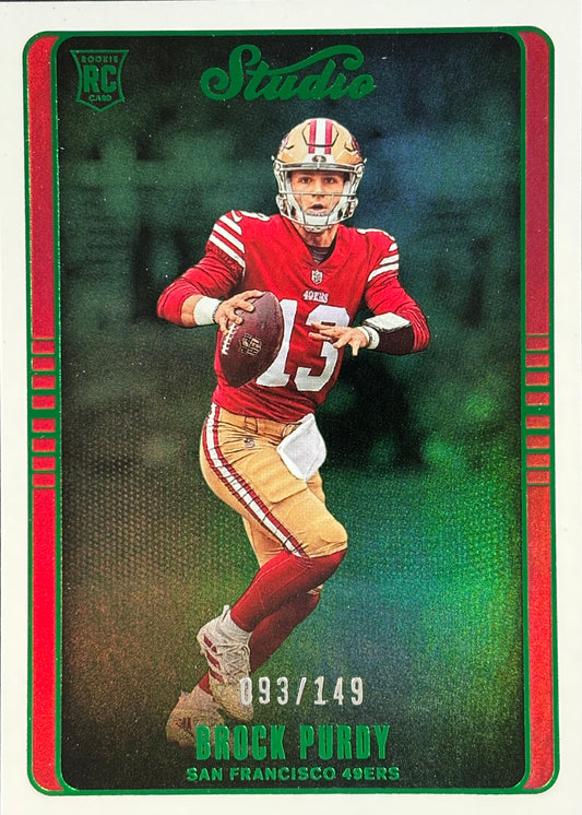 Brock Purdy Studio Green /149 Rookie 49ers