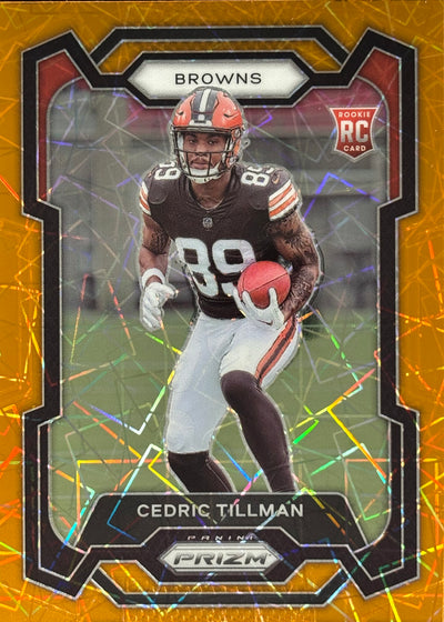 Cedric Tillman Prizm Orange Lazer Rookie Browns