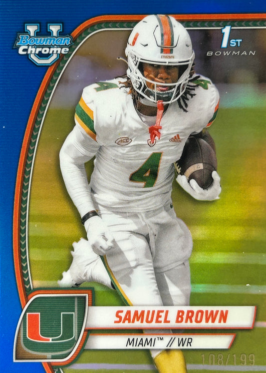 Samuel Brown Bowman U Chrome /199