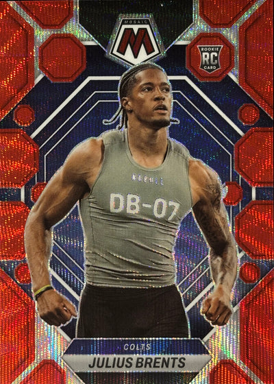 Julius Brents Mosaic Red Wave /9 Rookie Colts