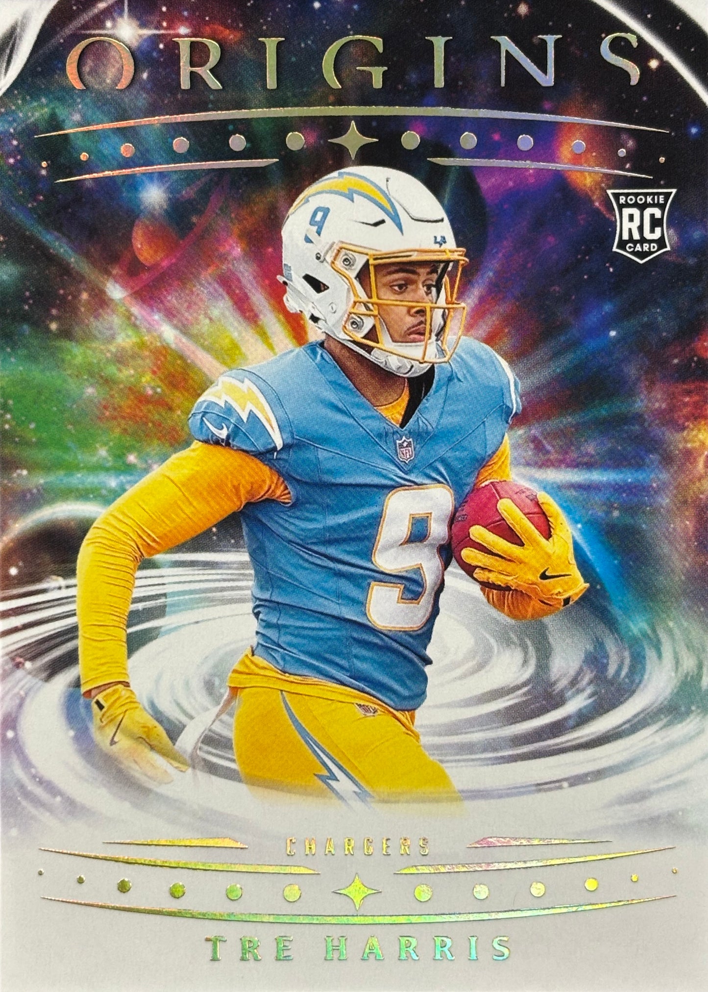 Tre Harris Origins Rookie Chargers Sports Card