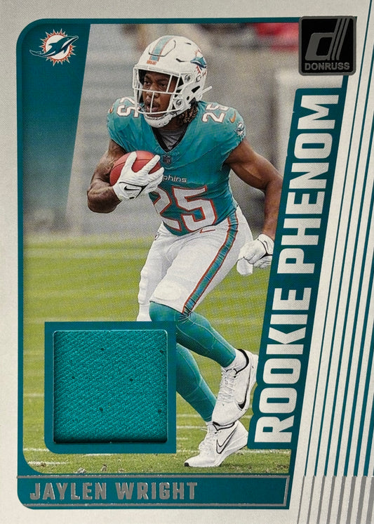 Jaylen Wright Rookie Phenoms Patch Dolphins