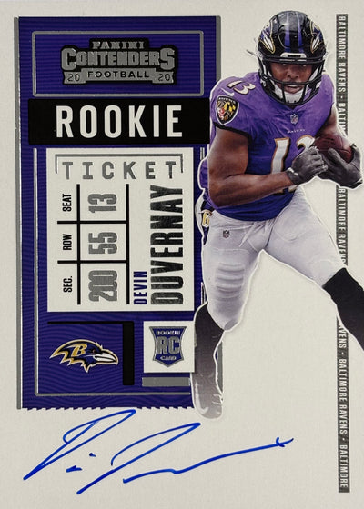 Devin Duvernay Contenders Rookie Ticket Auto Ravens