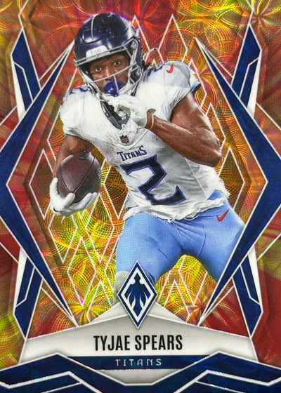 Tyjae Spears Phoenix Fire Burst /350 Tennessee Titans