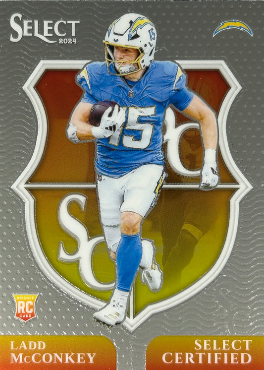 Ladd McConkey Select Certified Rookie Chargers