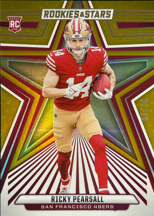 Ricky Pearsall Rookies & Stars Gold /10 Rookie