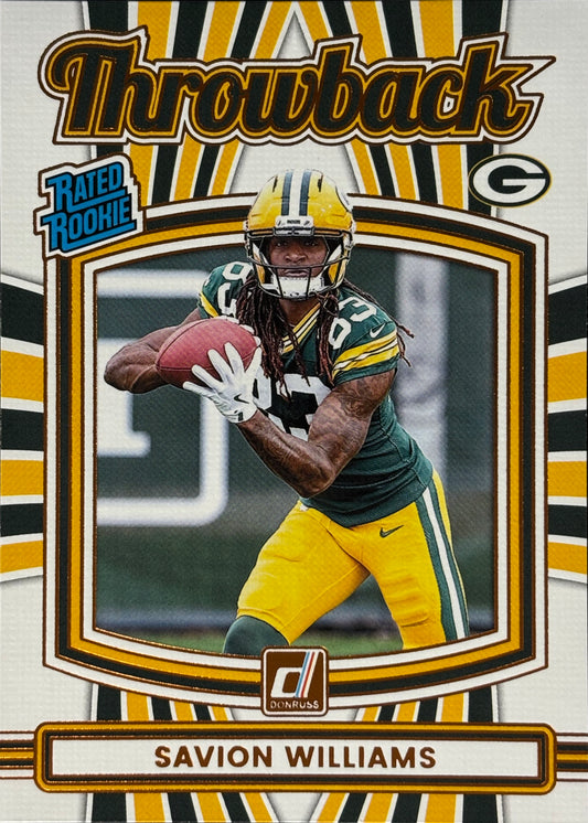 Savion Williams Throwback Rookie Packers