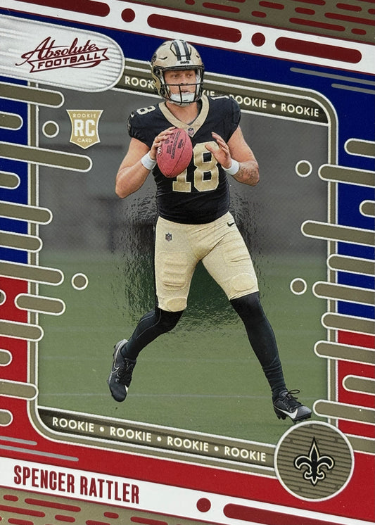 Spencer Rattler Absolute Red Blue Rookie Saints