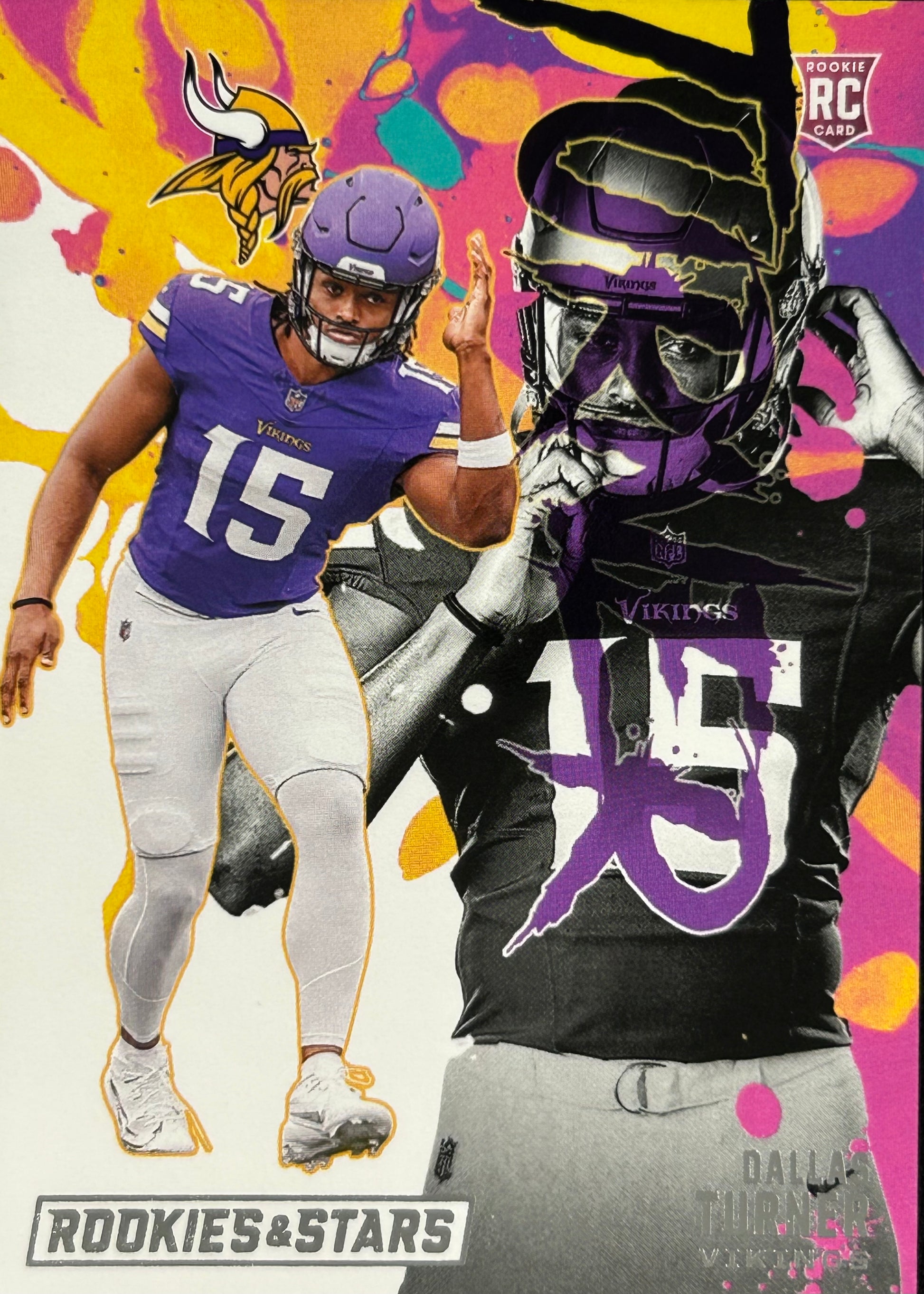 Dallas Turner Exclusive Rookie Vikings Sports Card