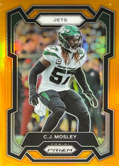 CJ Mosley Prizm Orange /249 Jets