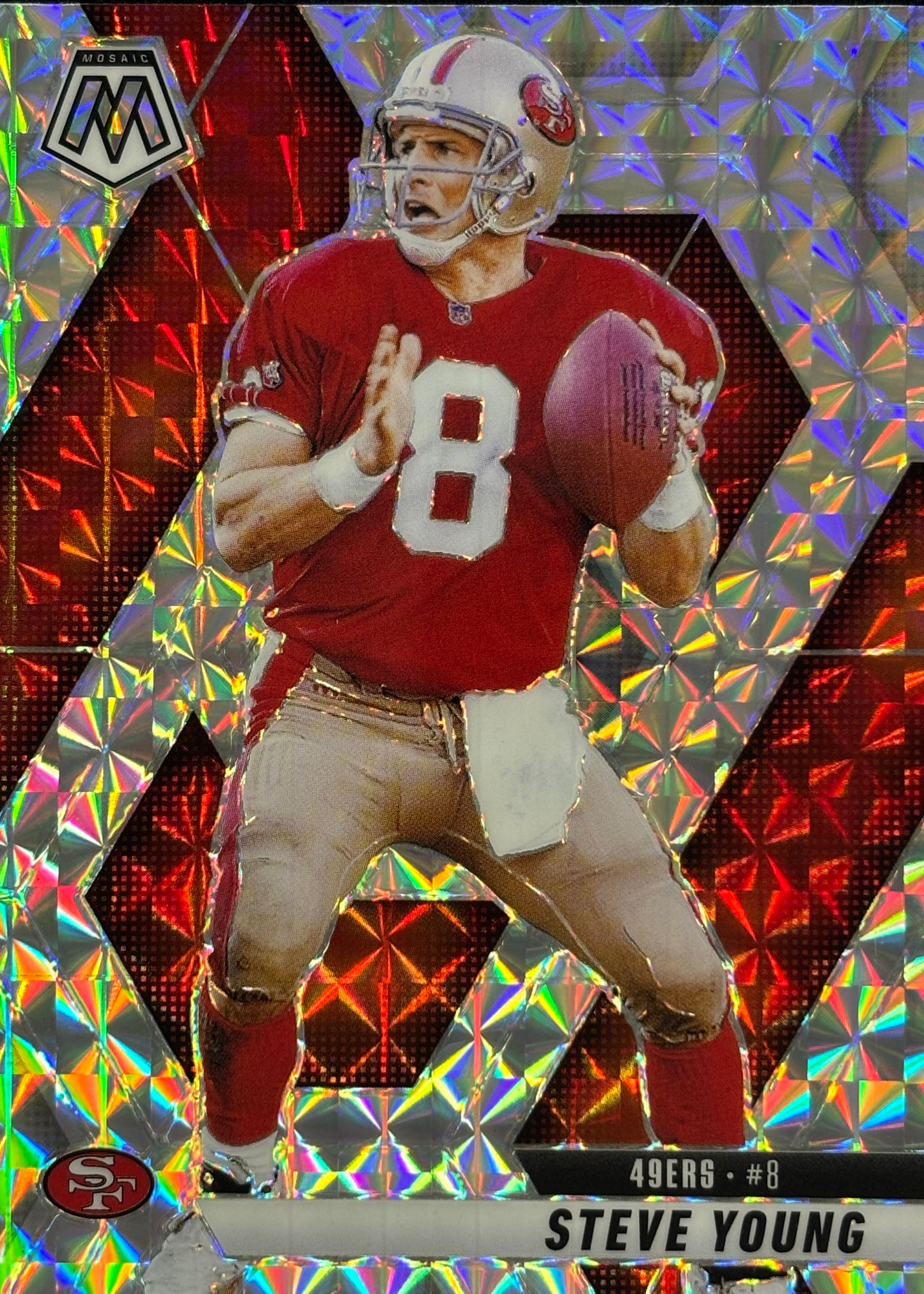 Steve Young Mosaic Prizm 49ers