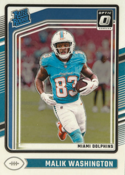 Malik Washington Optic Rated Rookie Dolphins
