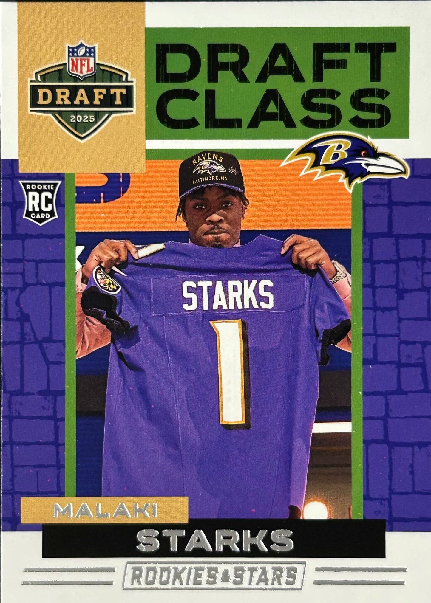 Malaki Starks Draft Class Rookies & Stars Ravens Sports Card