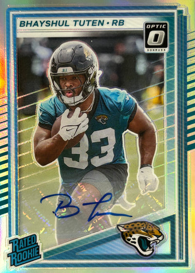 Bhayshul Tuten Optic-Preview Holo Auto Rookie Jaguars