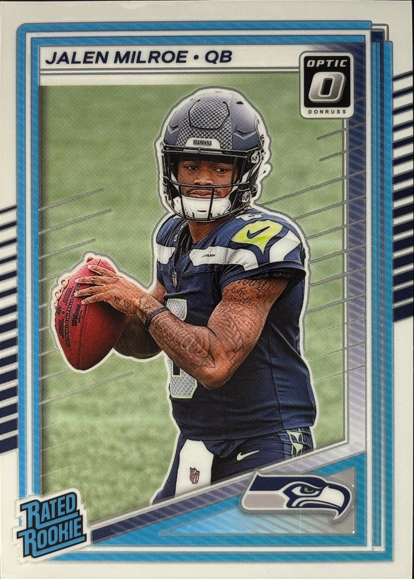 Jalen Milroe Optic Rated Rookie Seahawks