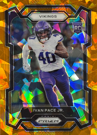 Ivan Pace Jr. Orange Ice Rookie Vikings