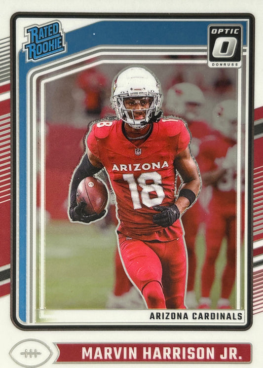 Marvin Harrison Jr. Optic Rated Rookie Cardinals