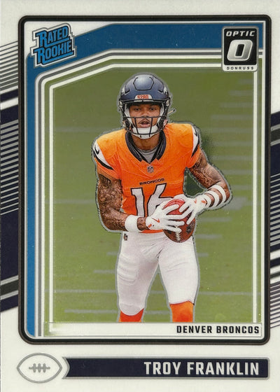 Troy Franklin Optic Rated Rookie Broncos