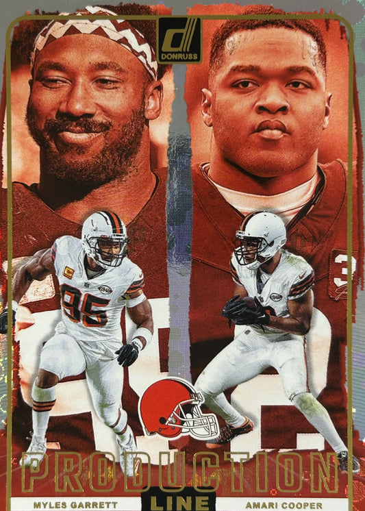 Myles Garrett Amari Cooper Production Line Browns
