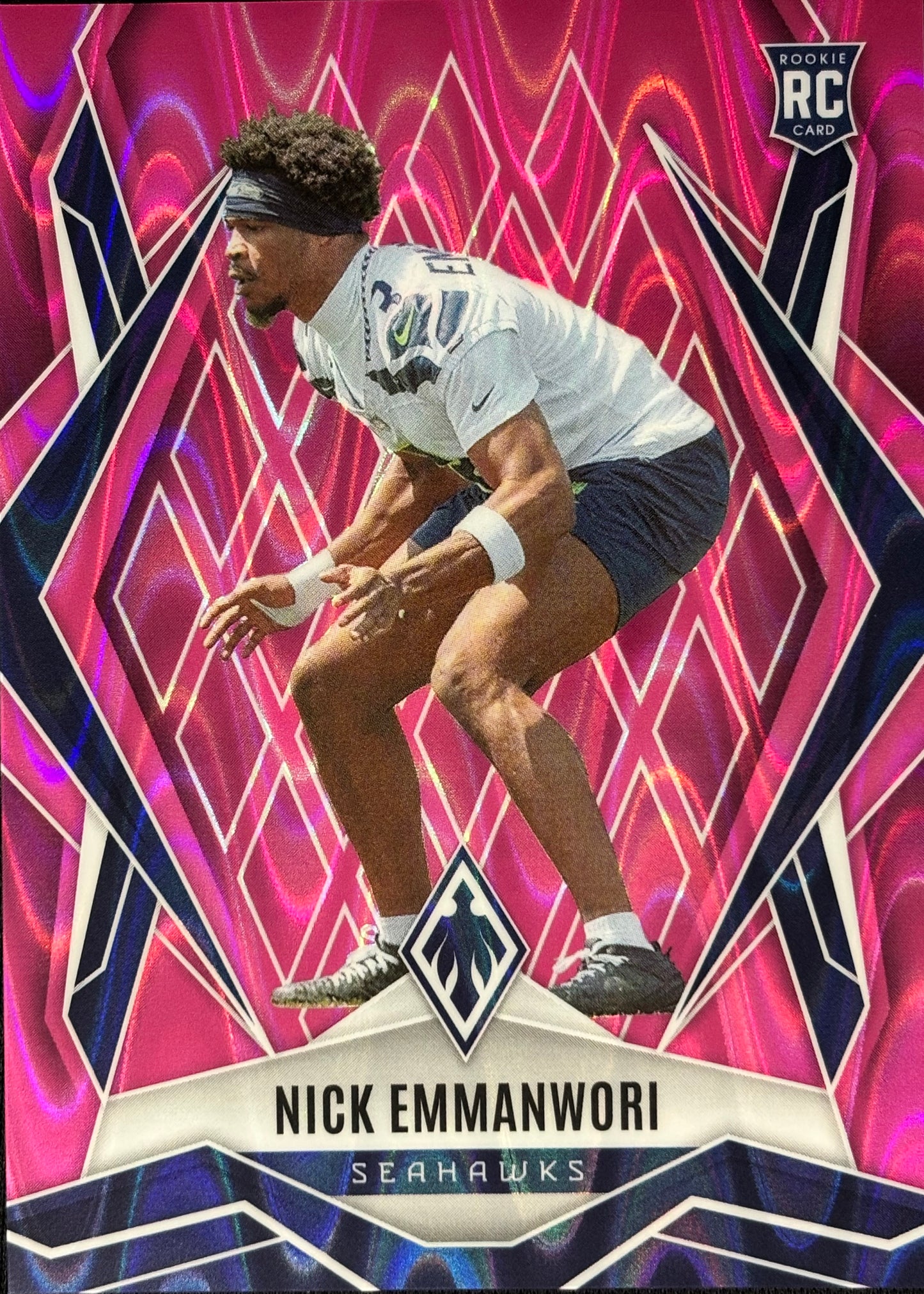 NICK EMMANWORI Phoenix Pink Seismic /75 Rookie Seahawks