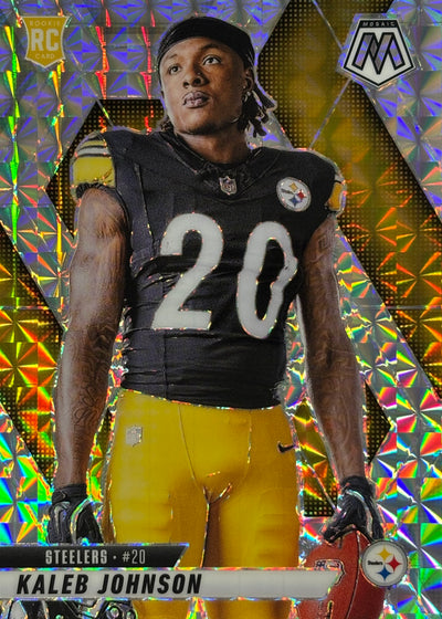Kaleb Johnson Mosaic Prizm Variation Rookie Steelers