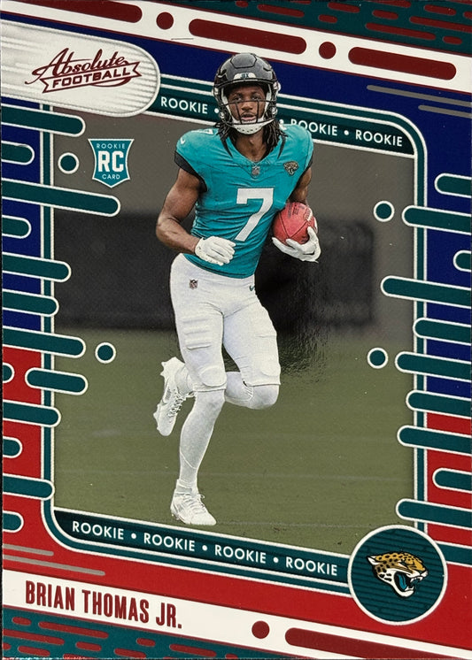 Brian Thomas Jr. Absolute Red Blue Rookie