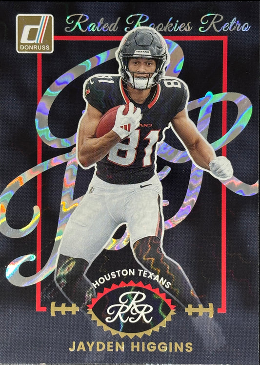Jayden Higgins Rated Rookie Retro Texans