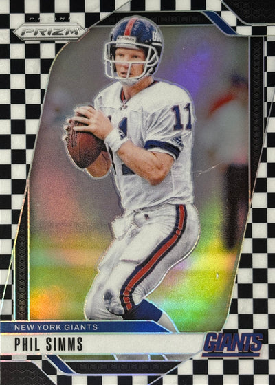Phil Simms Prizm Checkerboard Giants