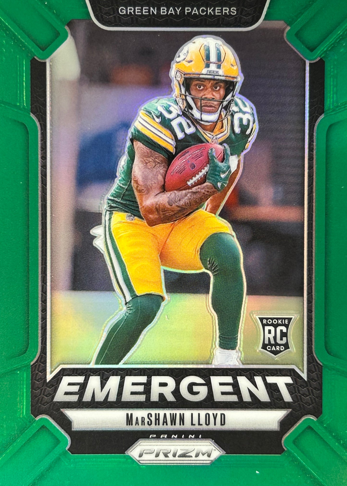 Marshawn Lloyd Prizm Emergent Green Rookie Packers