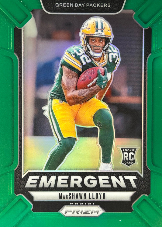 Marshawn Lloyd Prizm Emergent Green Rookie Packers