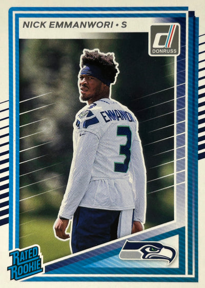 NICK EMMANWORI Donruss Rated Rookie Seahawks