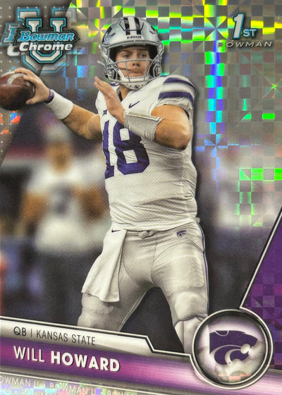 Will Howard U Chrome X-Fractor Steelers 1st