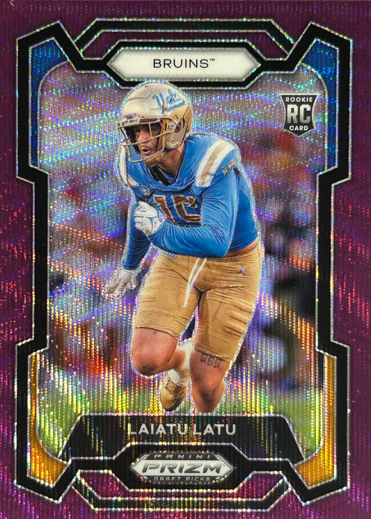 Laiatu Latu Prizm Draft Purple Wave Rookie Colts