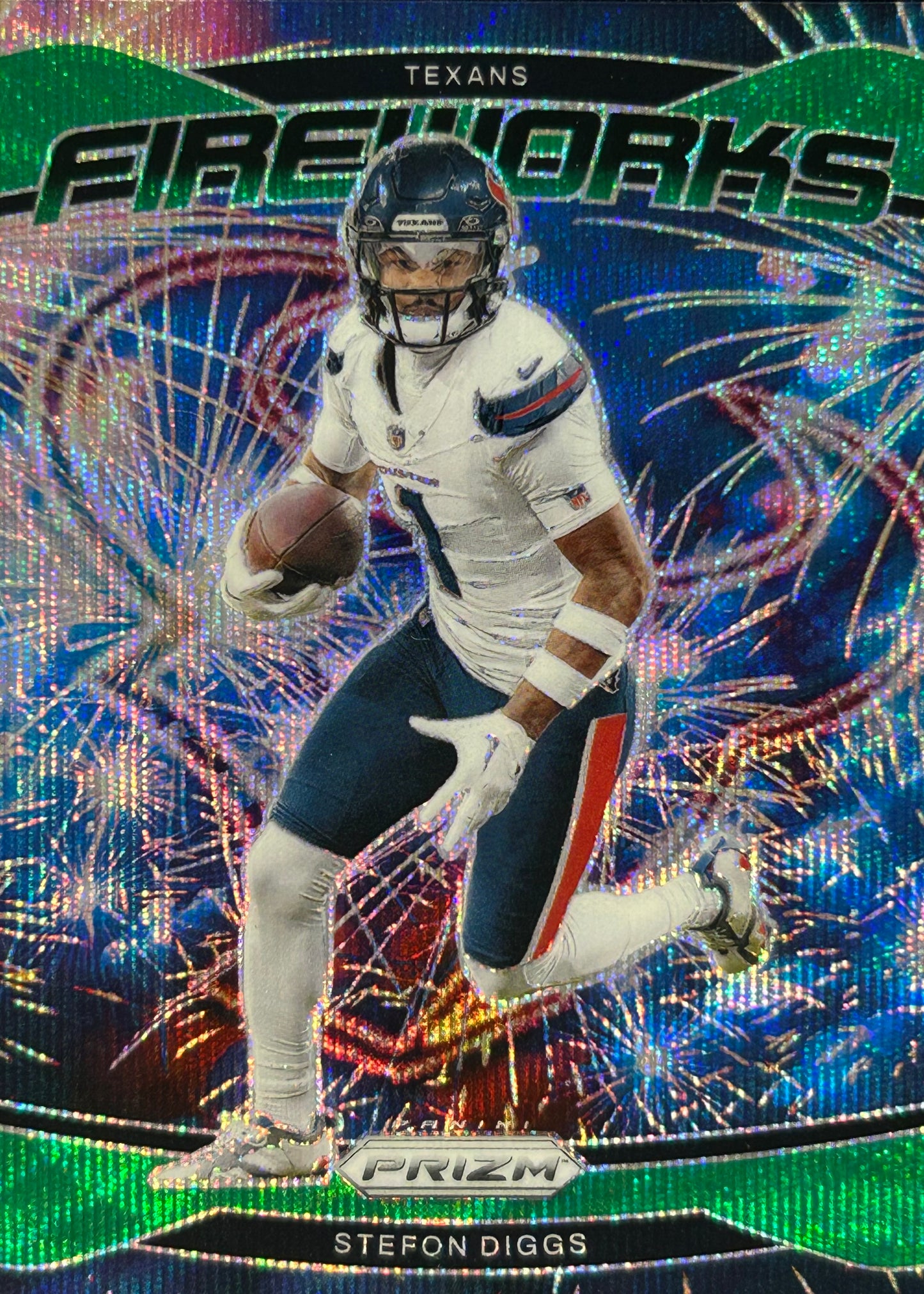 Stefon Diggs Fireworks Green Wave Texans