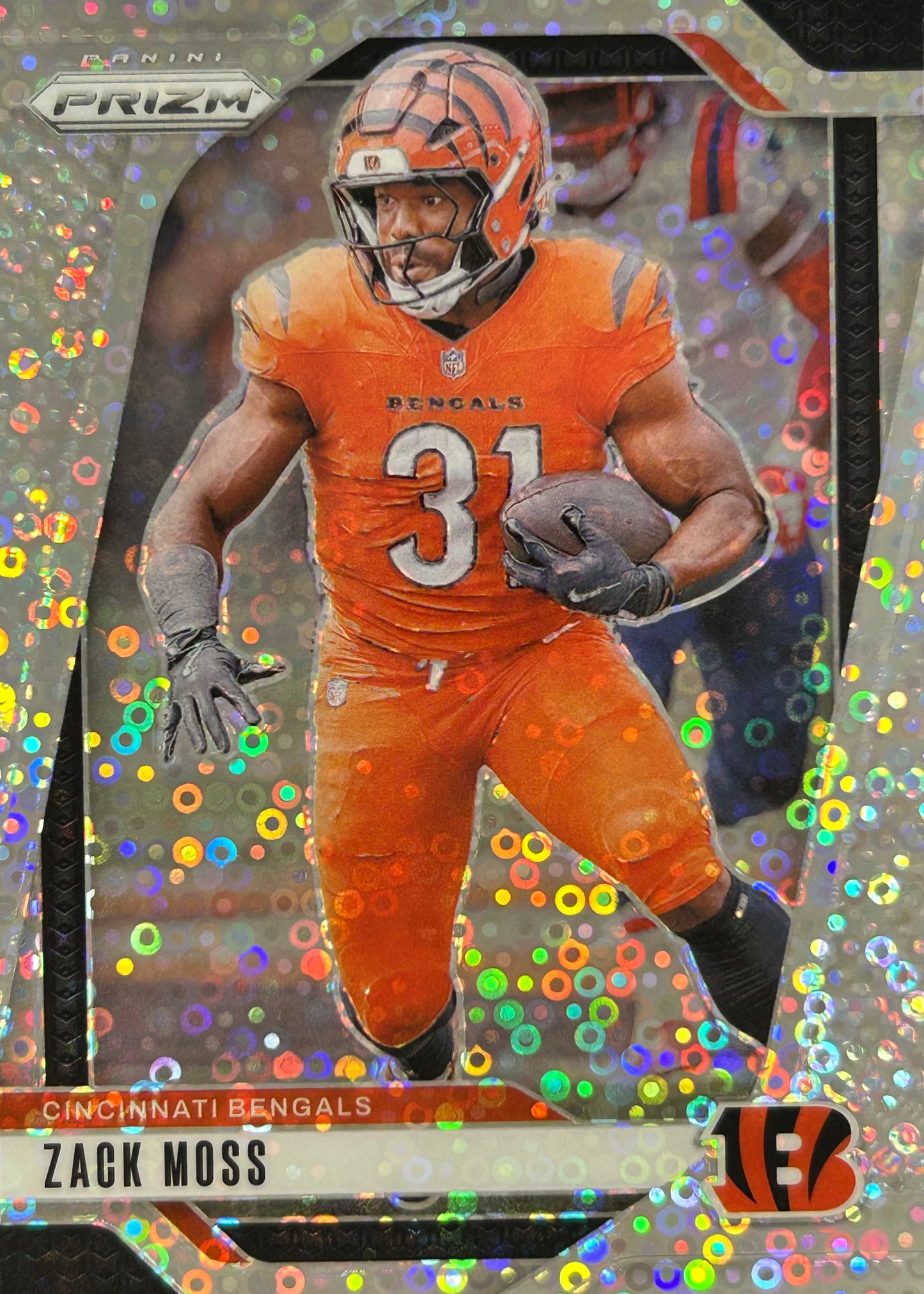 Zack Moss Prizm No Huddle Bengals