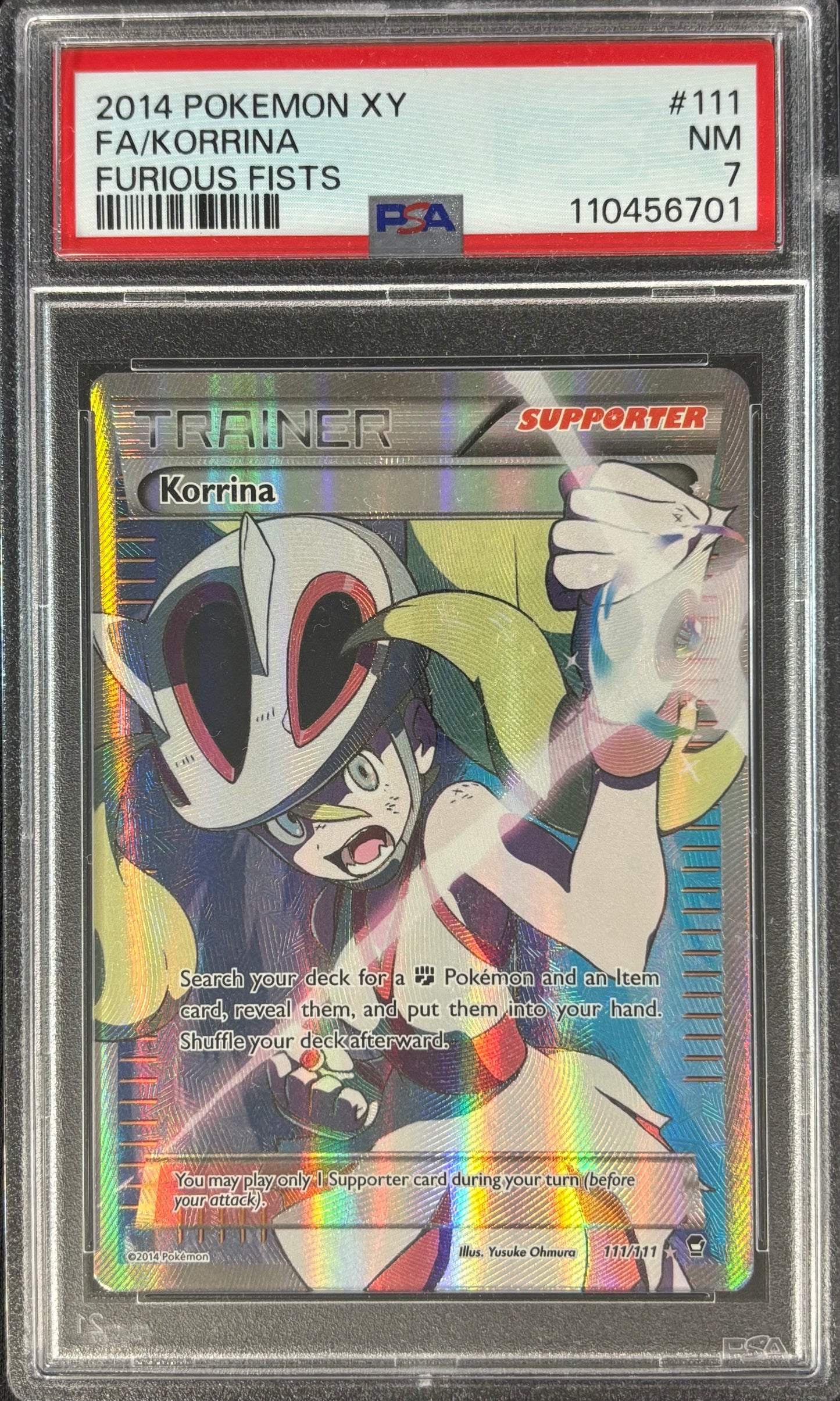Korrina Full Art Pokémon PSA 7 111/111