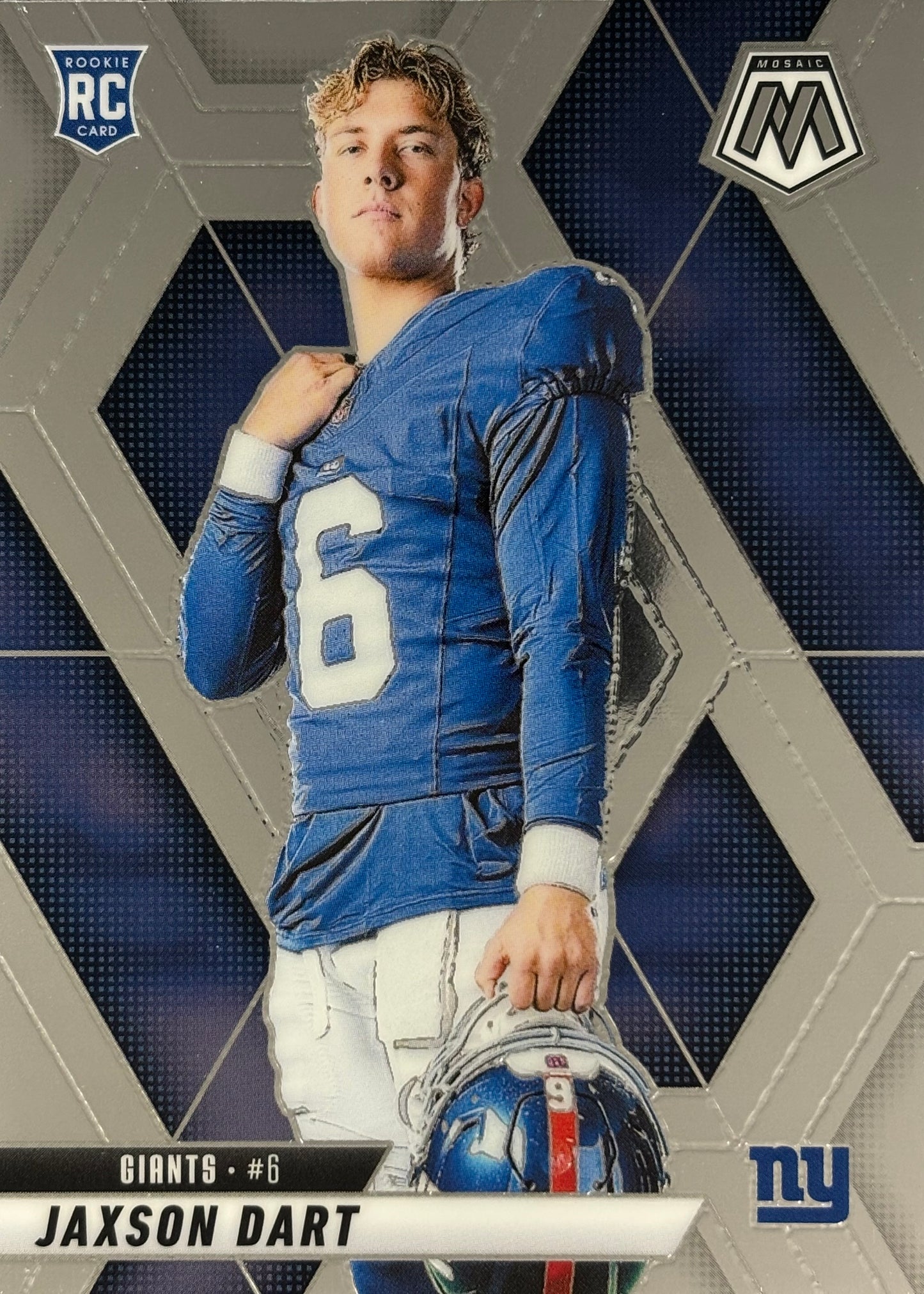 Jaxson Dart Mosaic Variation Rookie Giants Sports Card
