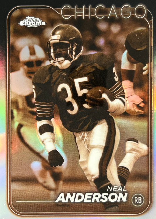 Neal Anderson Topps Chrome Sepia