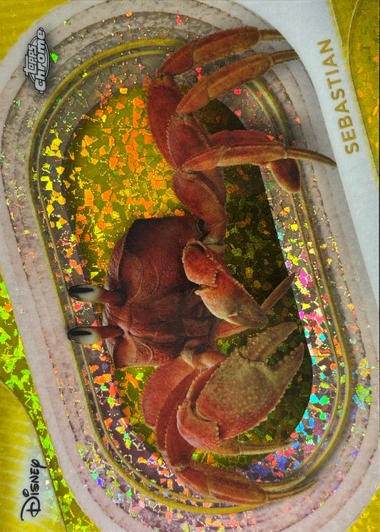Sebastian Yellow Mini Diamonds Topps Chrome Disney