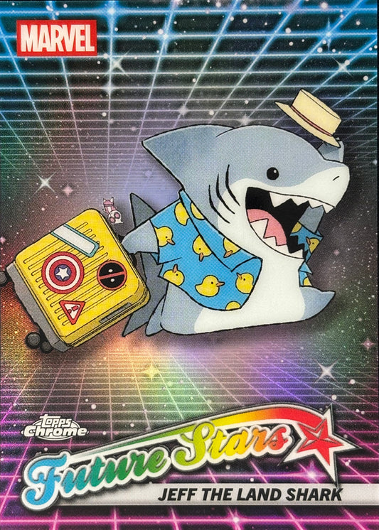 Jeff the Land Shark Future Stars Topps Chrome Marvel
