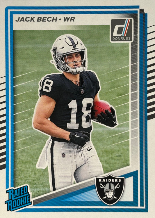 Jack Bech Donruss Rated Rookie Raiders