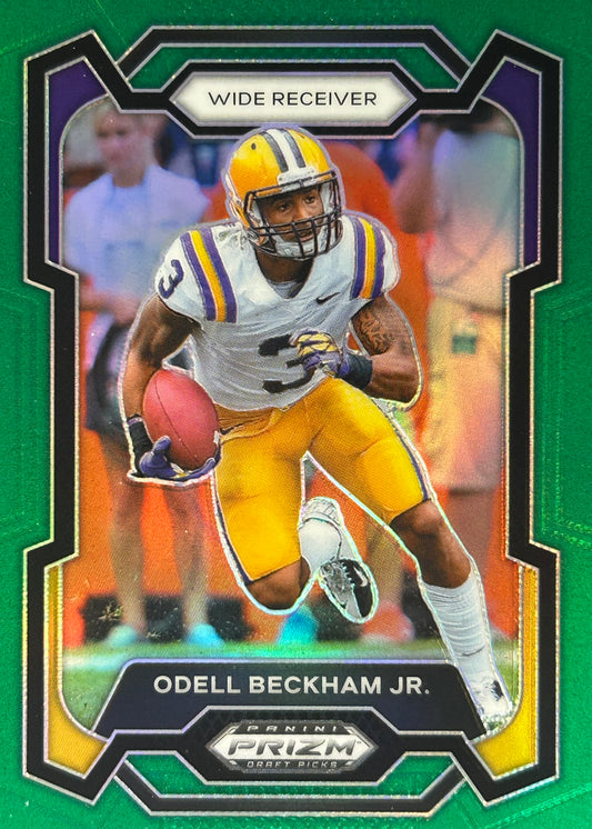 Odell Beckham Jr. Prizm Draft Green Giants Browns Rams Ravens Dolphins