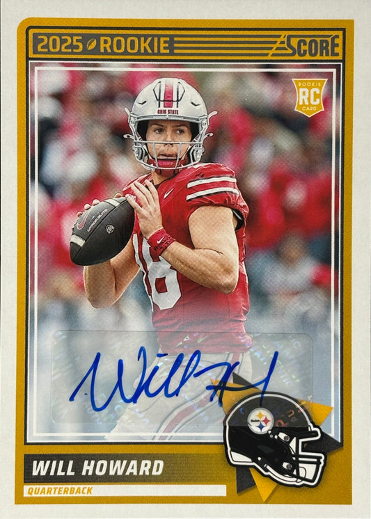 Will Howard Score Auto Rookie Steelers