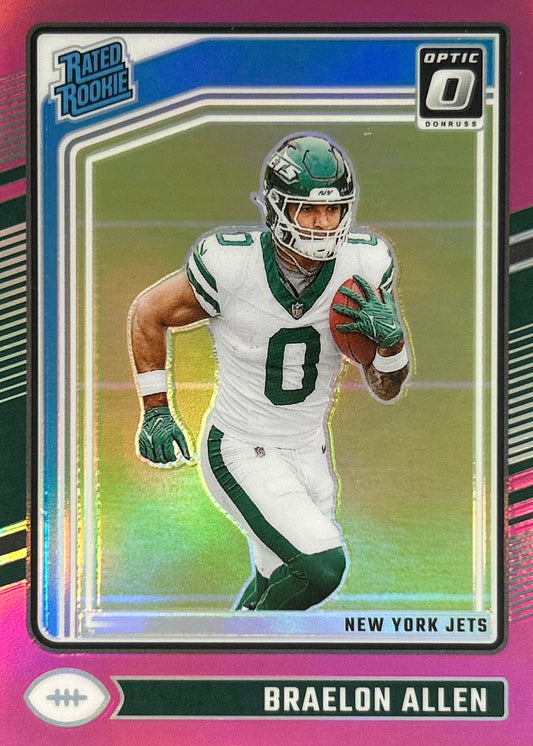 Braelon Allen Optic Pink Rookie Jets