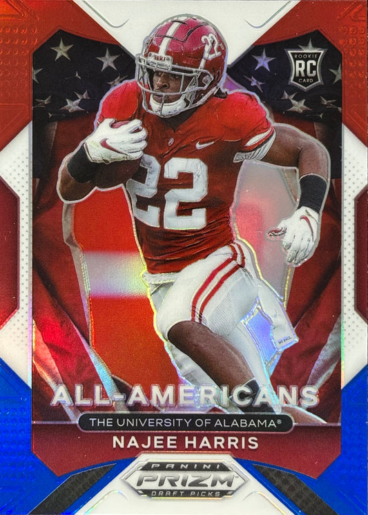 Najee Harris All-American Red White Blue Rookie Steelers