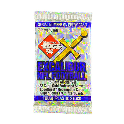 1994 Collectors Edge Excalibur Football Hobby Pack Sports Card