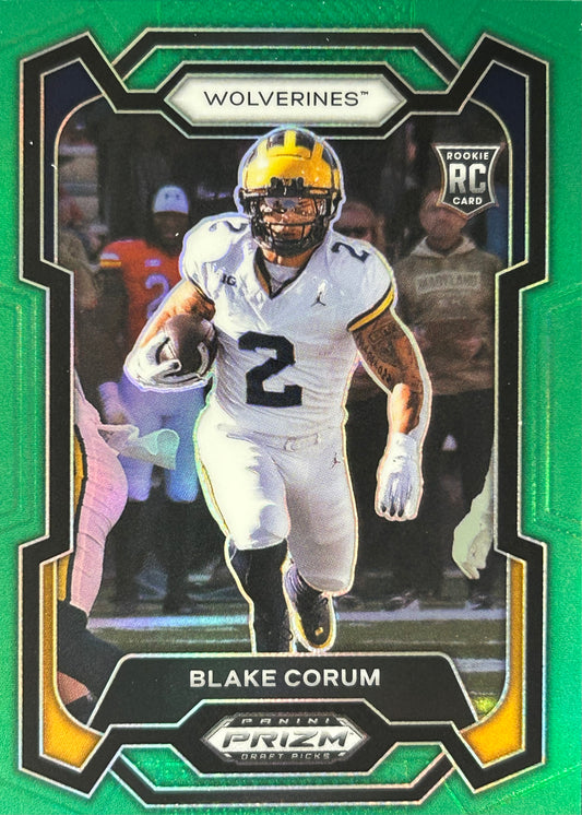Blake Corum Prizm Draft Green Rookie Rams